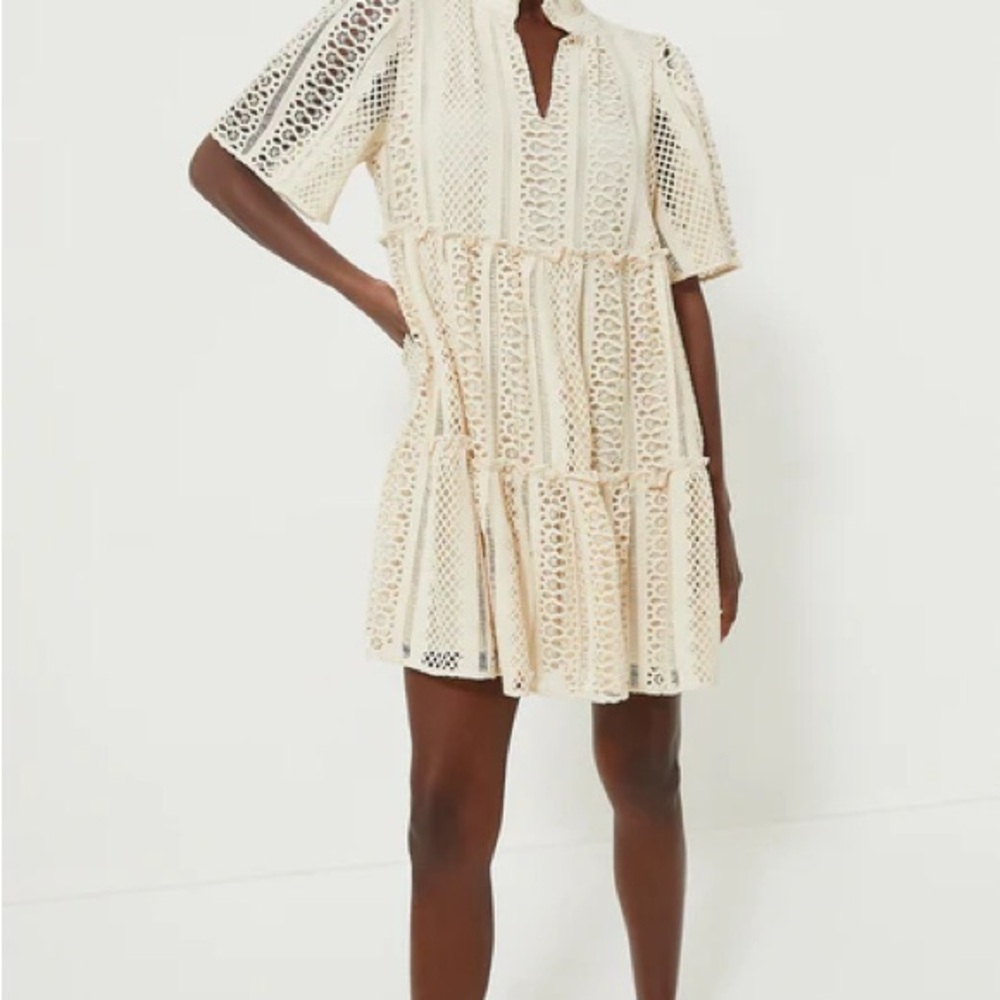 Tuckernuck Sand Lace Crawford Dress